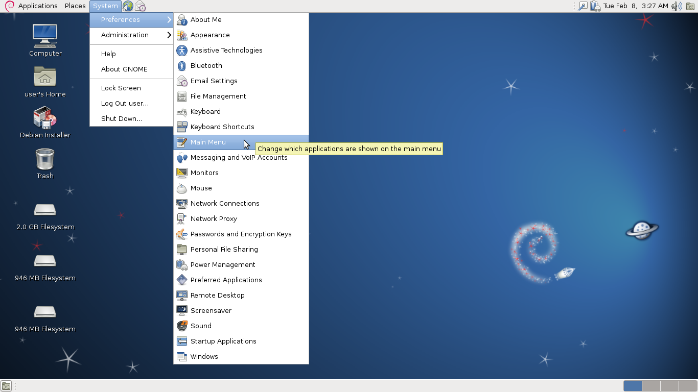 Gnome 2 Desktop Environment
